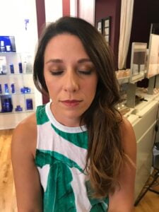 a woman taking a selfie