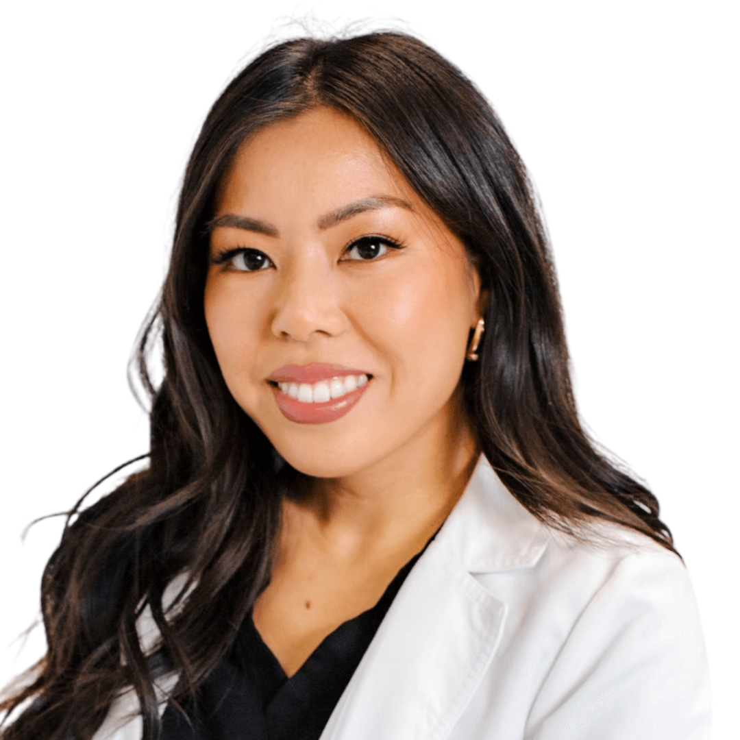 a woman smiling for the camera