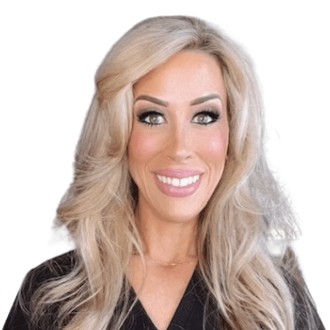 a woman smiling for the camera