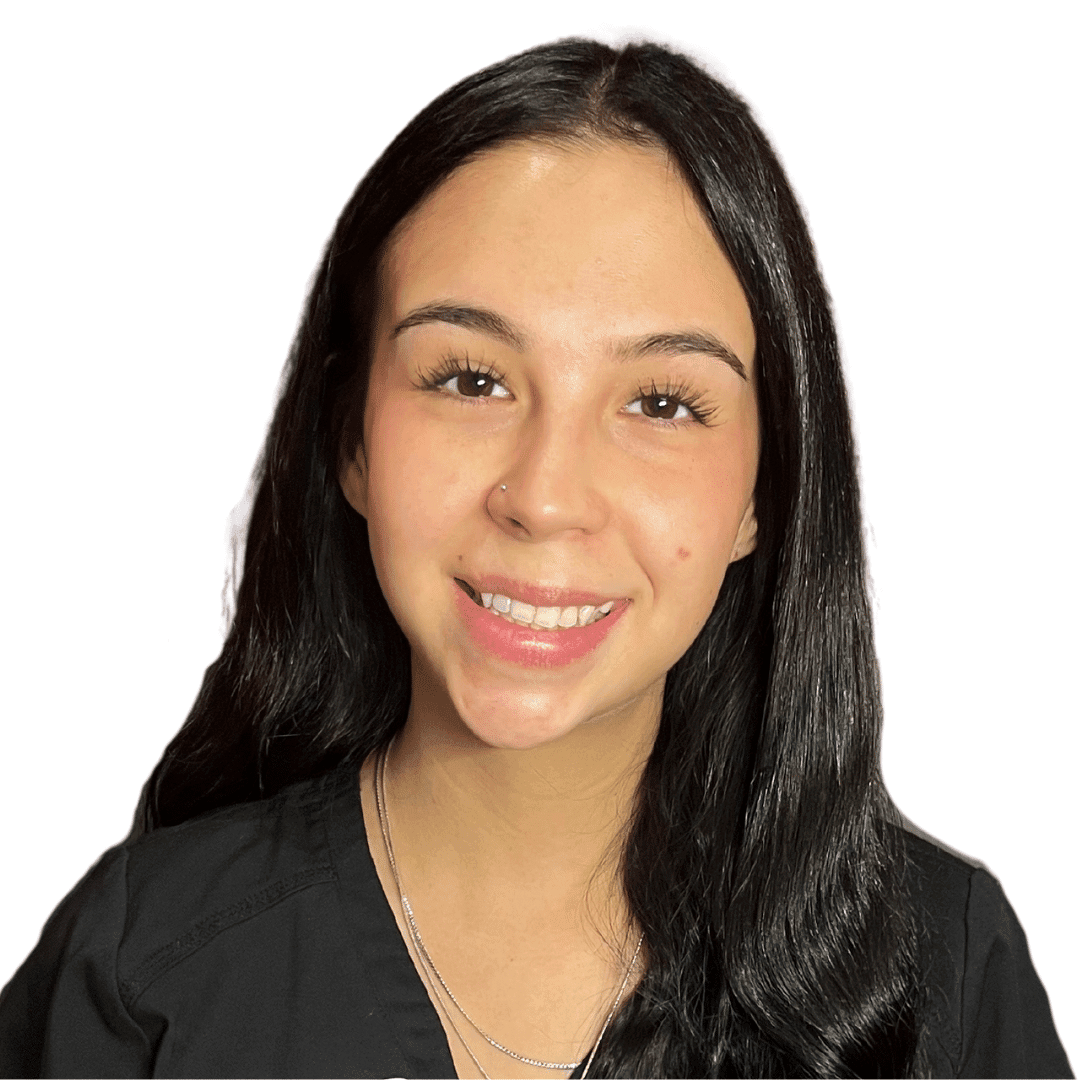 a woman smiling for the camera