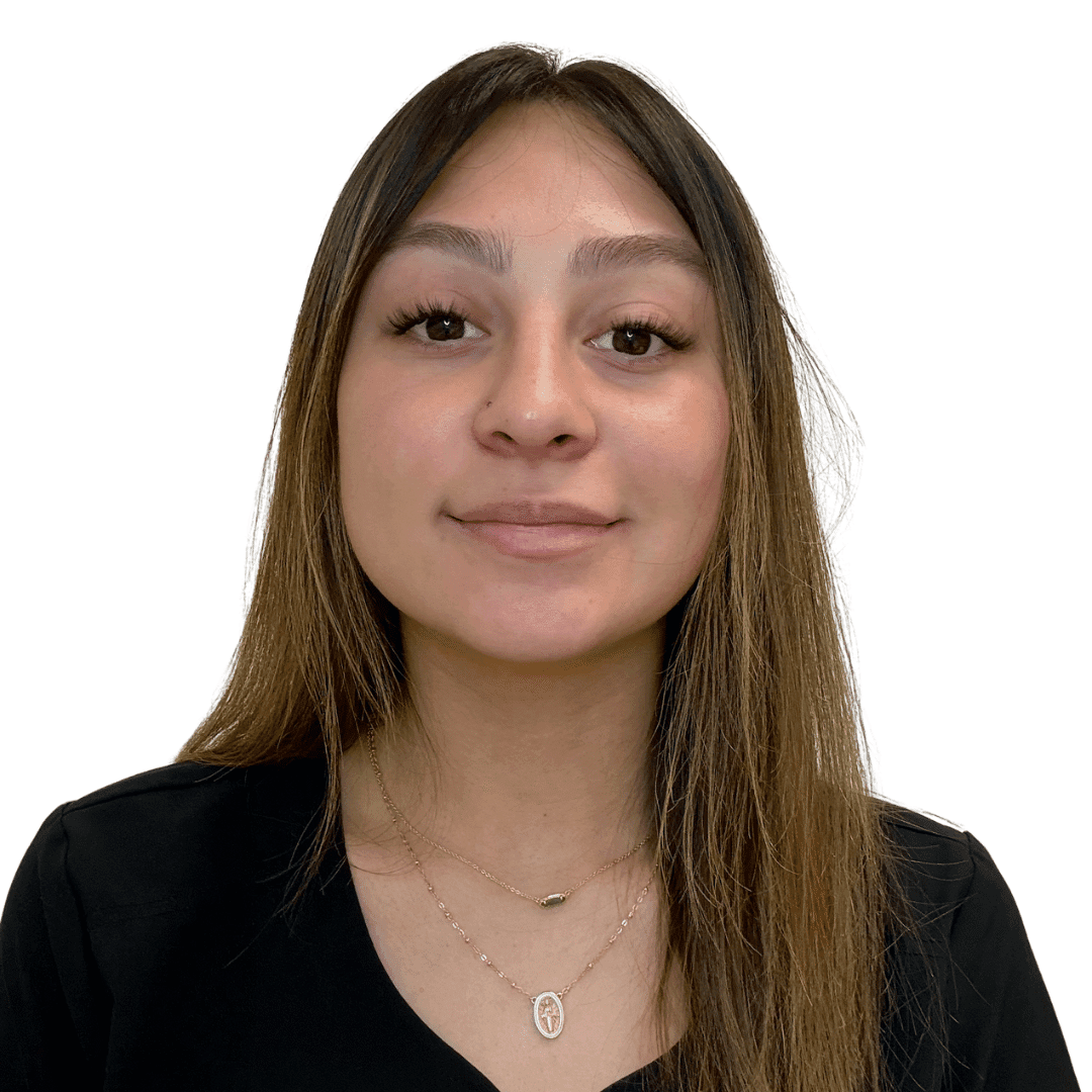 a woman smiling for the camera