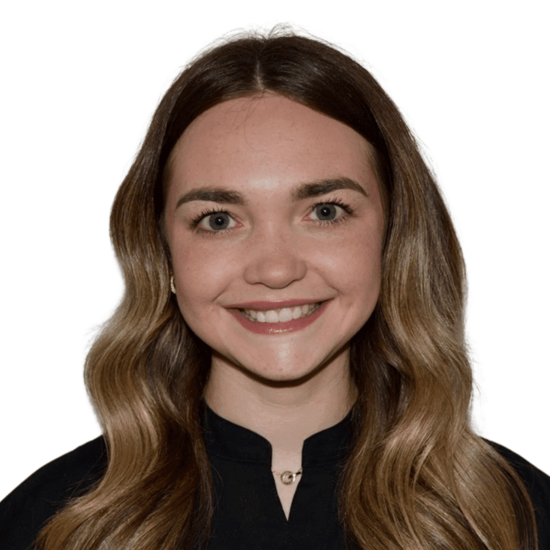 a woman smiling for the camera