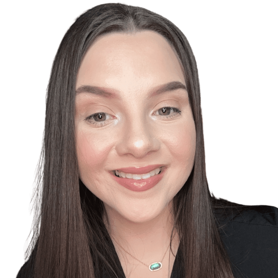 a woman smiling for the camera