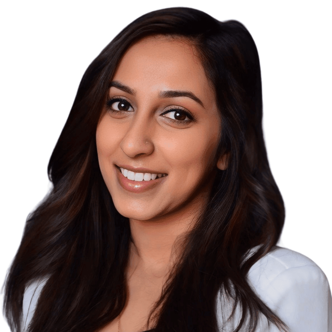 a woman smiling for the camera